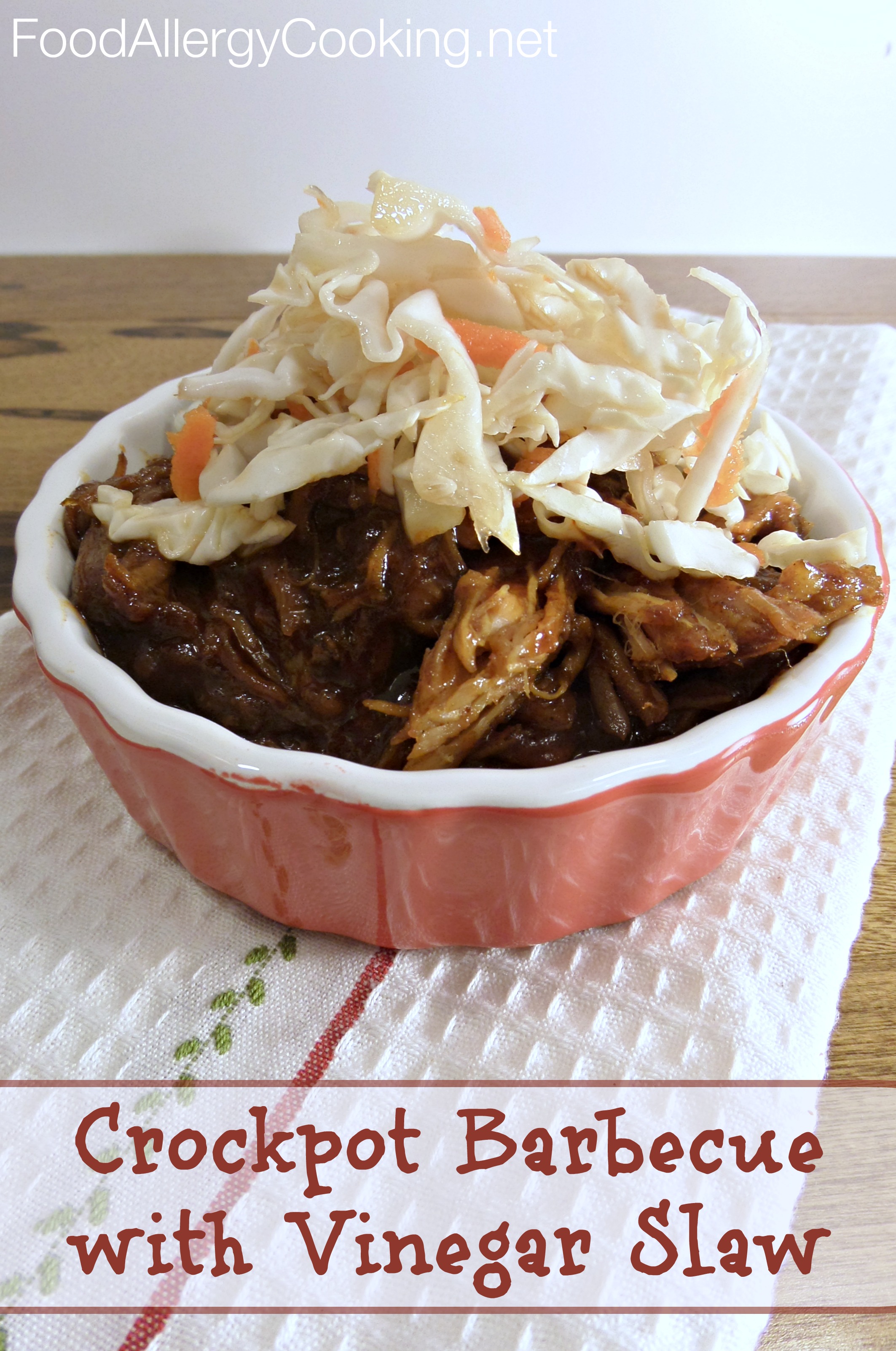 Crockpot Barbecue with Vinegar Slaw