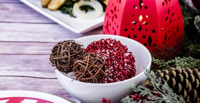 Chevron Holiday Tablescape Idea